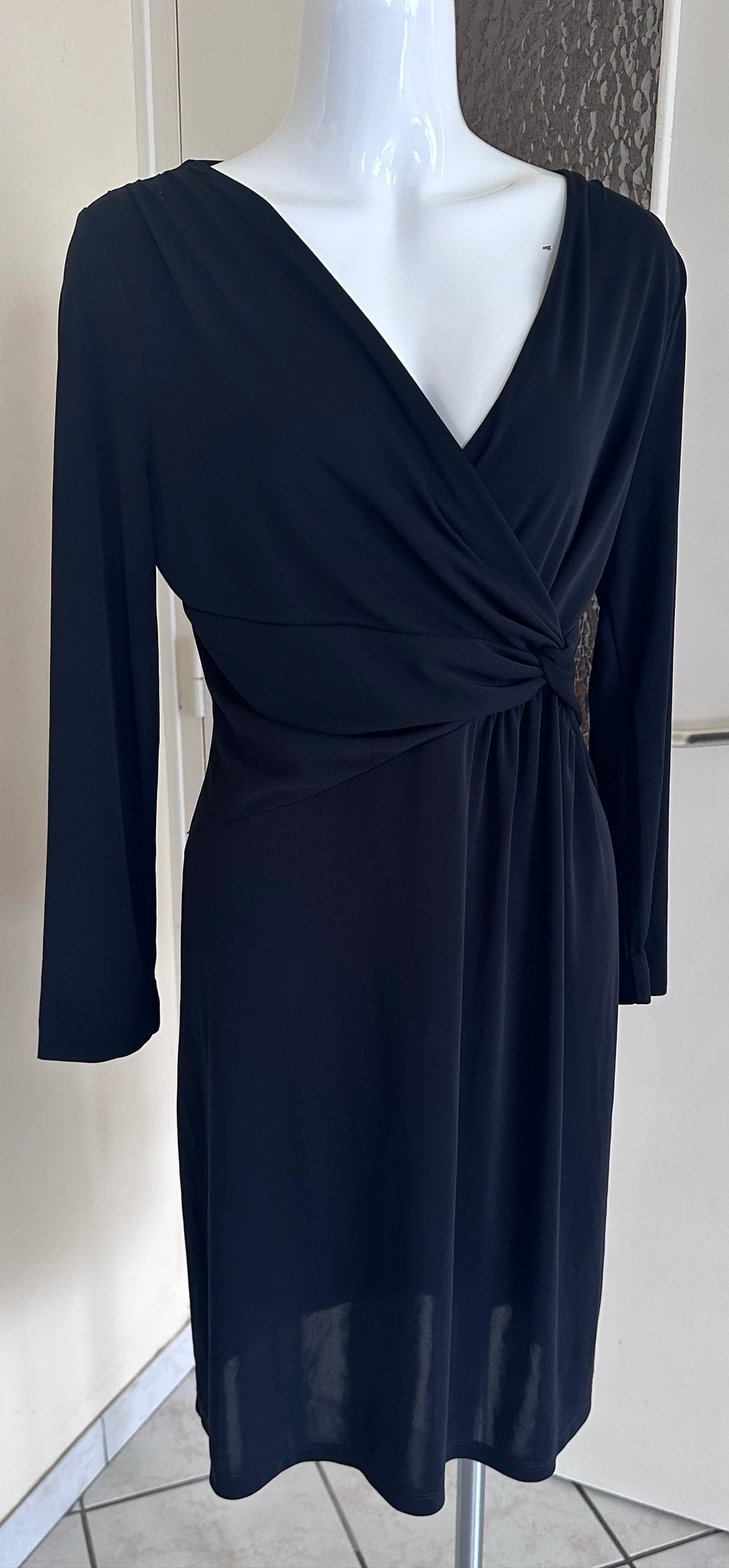 Chic Black Sublime Dress Jacqueline Riu – Size 44 – Impeccable Condition – photo 8